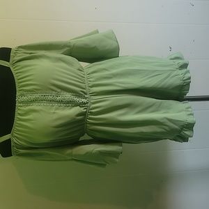 Dillard's Kid Green Romper in Size 10